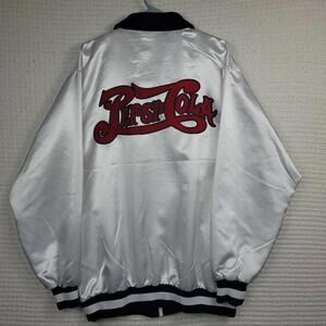 Vintage Pepsi Cola Jacket Size XXL Embroidered Felt Satin Pepsi 5 cent EUC